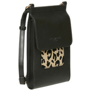 Alice Wheeler London Mini Bloomsbury Crossbody Taske - Sort/Leopard