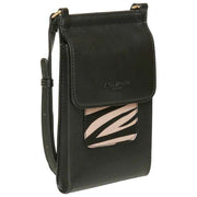 Alice Wheeler London Mini Bloomsbury Crossbody Taske - Sort/Zebra