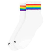 American Socks Rainbow Pride Ankle High Socks - White