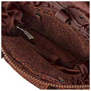 Roka Canfield B Medium genbrugt lærredsrygsæk - Mini Leopard Brun