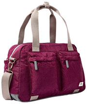 Roka Gatwick Small Genbrugt Canvas Duffeltaske - Cherry Lacquer Red