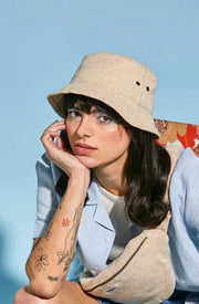 Hindbag Bob Bucket Hat - Jute Beige