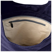 Roka Hoxton Large Bomuld Canvas Skuldertaske - Navy Blue