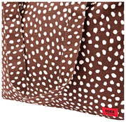Roka Sloane Medium bomuldsstoftaske - brun plet