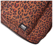 Roka Gatwick lille genbrugslærred Duffeltaske - Mini Leopard Brun