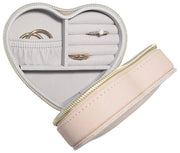 Stackers Heart Travel Mum smykkeskrin - Blush/Guld