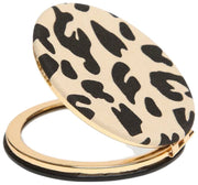 Alice Wheeler London Animal Print Rund Spejl - Lys Leopard/Sort