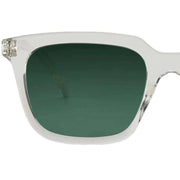 Barner Holly Glossy Sunglasses - Crystal Clear/Green