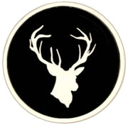 Bassin og Brown Stag Key Ring - Sort/hvid