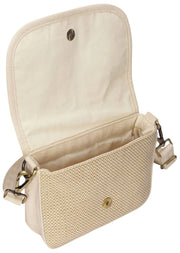 Hindbag Margault Woven Skuldertaske - Nude Beige