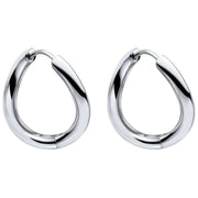 Beginnings Infinity Twist Hoop Earrings - Silver