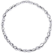 Beginnings Organic Bead Stretch Bracelet - Silver