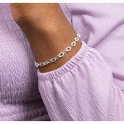 Beginnings Textured Anchor Chain Bracelet - Silver