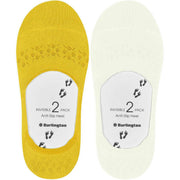 Burlington Everyday 2-Pack usynlige sokker - Off White