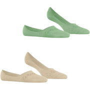 Burlington Everyday 2-Pack Invisible Socks - Persisk Grøn