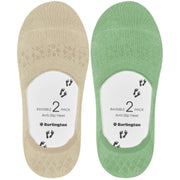 Burlington Everyday 2-Pack Invisible Socks - Persisk Grøn