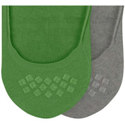 Burlington Everyday 2-Pack No Show Socks - Fairway Green