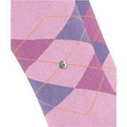 Burlington Everyday Argyle 2-Pack sokker - Berry Pool Pink