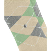 Burlington Everyday Argyle 2-Pack sokker - Creme Beige