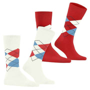 Burlington Everyday Argyle 2-Pack sokker - Off White