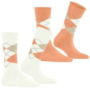 Burlington Everyday Argyle 2-Pack sokker - Off White