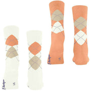 Burlington Everyday Argyle 2-Pack sokker - Off White