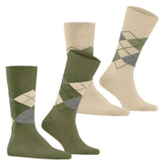 Burlington Everyday Argyle 2-Pack sokker - Salvia Green