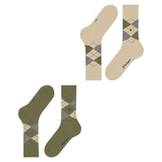 Burlington Everyday Argyle 2-Pack sokker - Salvia Green