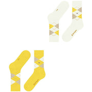 Burlington Everyday Argyle 2-Pack sokker - Sunshine Yellow