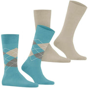 Burlington Everyday Mix 2-Pack sokker - Key Largo Blue