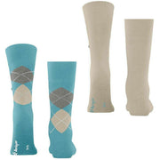 Burlington Everyday Mix 2-Pack sokker - Key Largo Blue