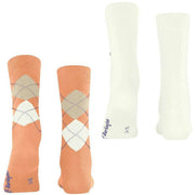 Burlington Everyday Mix 2-Pack sokker - Peach Orange
