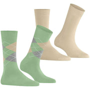 Burlington Everyday Mix 2-Pack sokker - Quiet Green