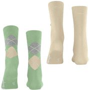 Burlington Everyday Mix 2-Pack sokker - Quiet Green