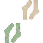 Burlington Everyday Mix 2-Pack sokker - Quiet Green