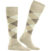 Burlington Manchester Knæhøje sokker - Gravel Beige