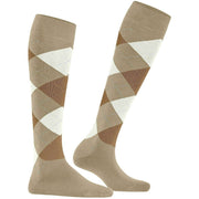 Burlington Queen Knæhøje sokker - Pearl Beige