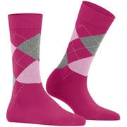 Burlington Queen Socks - Aubergine Rød