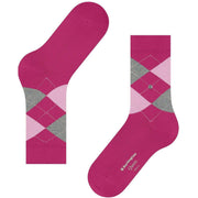 Burlington Queen Socks - Aubergine Rød
