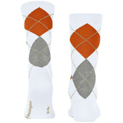 Burlington Rib Court Sokker - Hvid/Orange