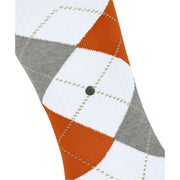 Burlington Rib Court Sokker - Hvid/Orange
