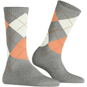 Burlington Rib Courtside Sokker - Heather Grey