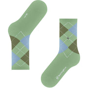 Burlington Rib Courtside Sokker - Quiet Green
