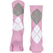 Burlington Rib Courtside Sokker - Sporty Rose Pink