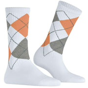 Burlington Rib Courtside Sokker - Hvid/Orange