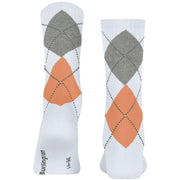 Burlington Rib Courtside Sokker - Hvid/Orange