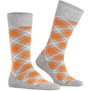 Burlington Tartan Sokker - Heather Grey