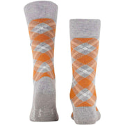 Burlington Tartan Sokker - Heather Grey