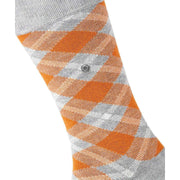 Burlington Tartan Sokker - Heather Grey