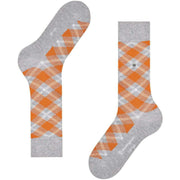 Burlington Tartan Sokker - Heather Grey